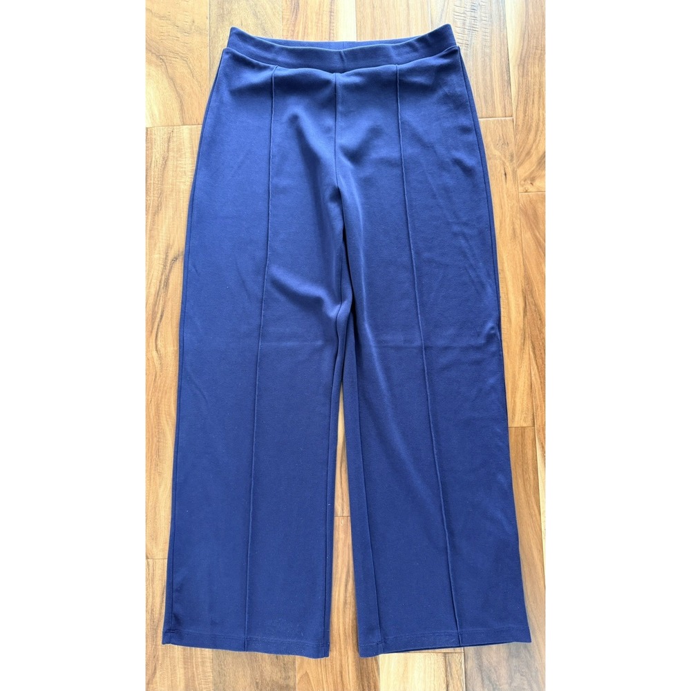 Jimmy Key Womens Casual Cotton Lyocell Wide Leg Pants Trouser Size L